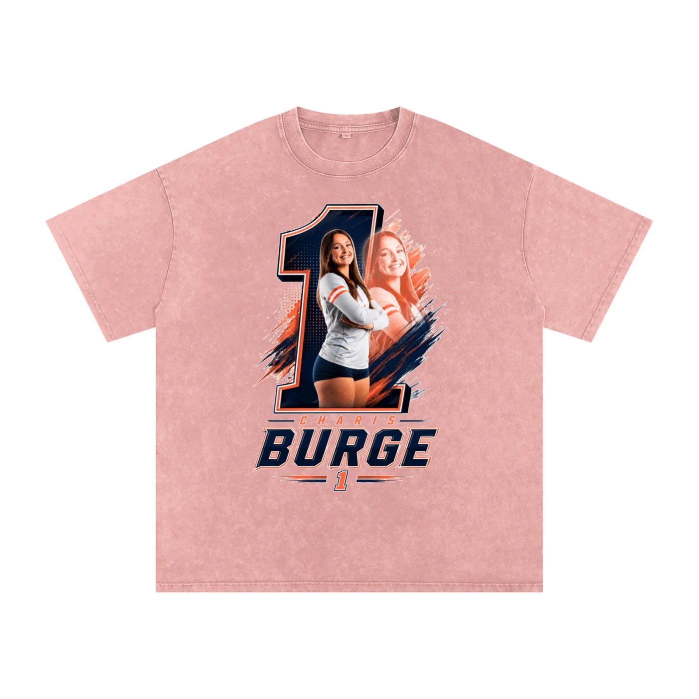 Charis Burge Snow Washed Oversized TEE - Image 5