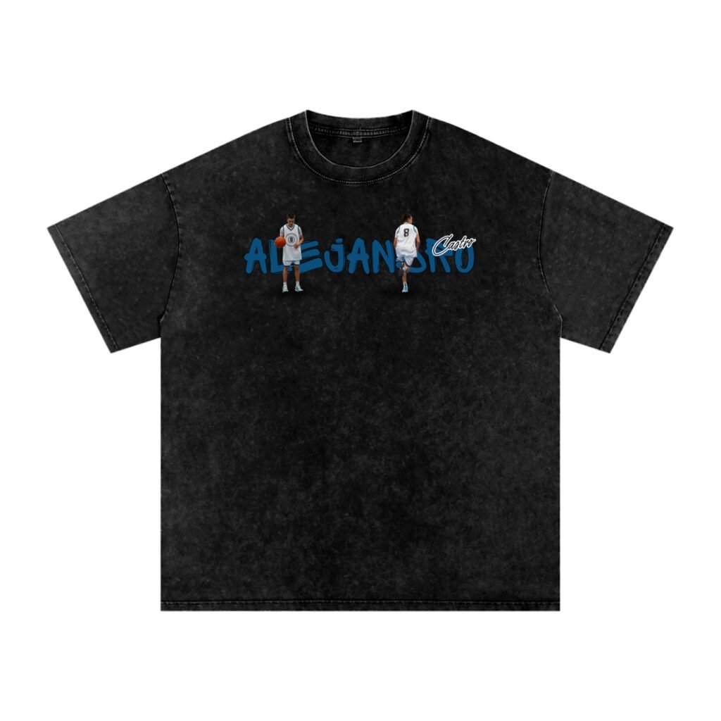 Alejandro Castro Snow Washed Oversized TEE