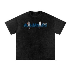 Alejandro Castro Snow Washed Oversized TEE - Image 1