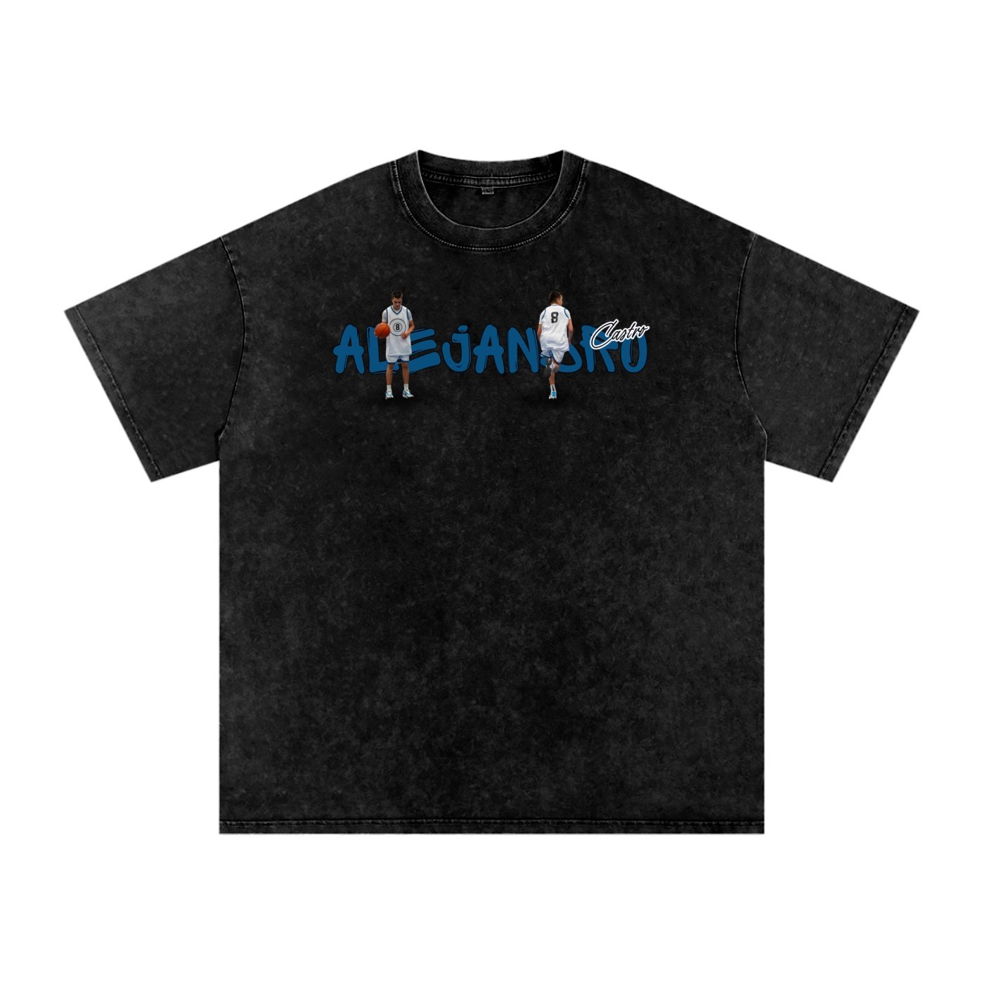 Alejandro Castro Snow Washed Oversized TEE - Image 1