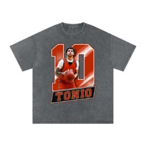 Tonio Martinez Snow Washed Oversized TEE - Image 4
