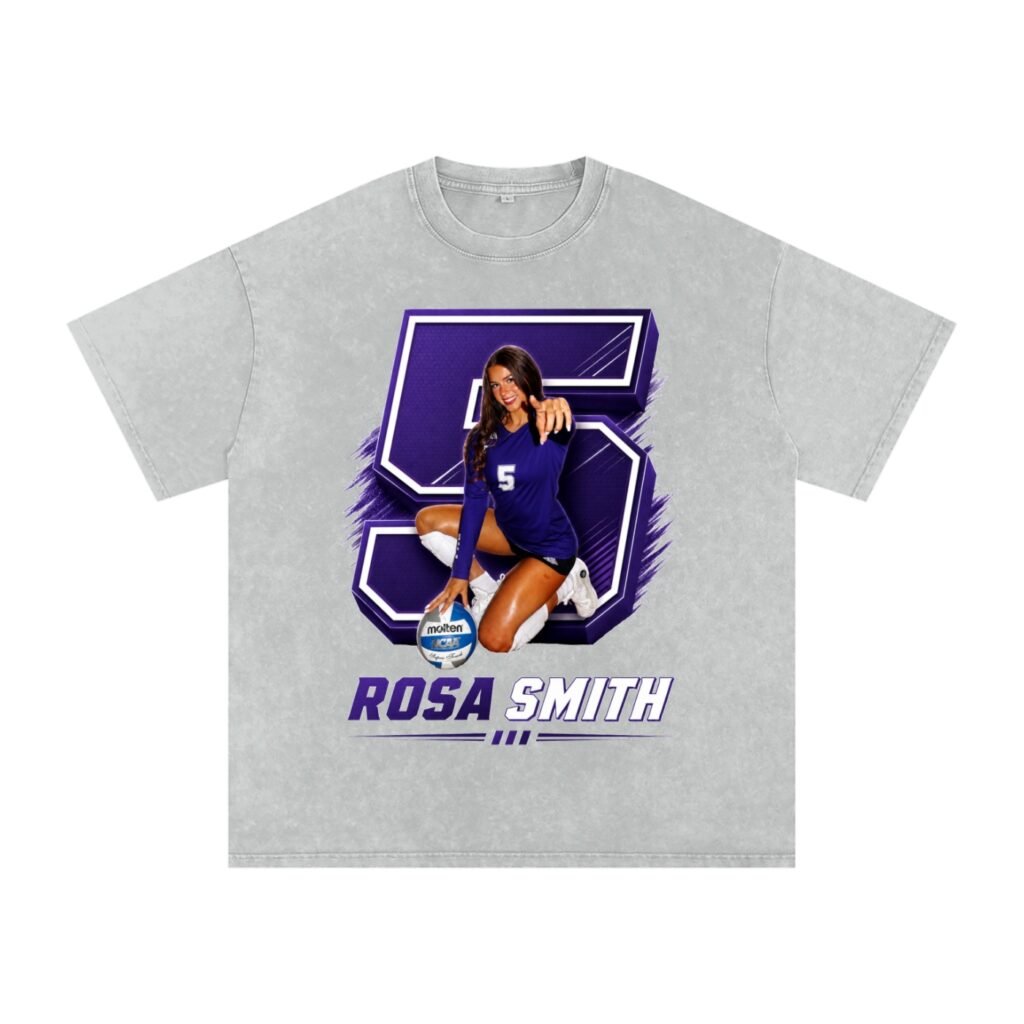 Rosa Smith Snow Washed Oversized TEE