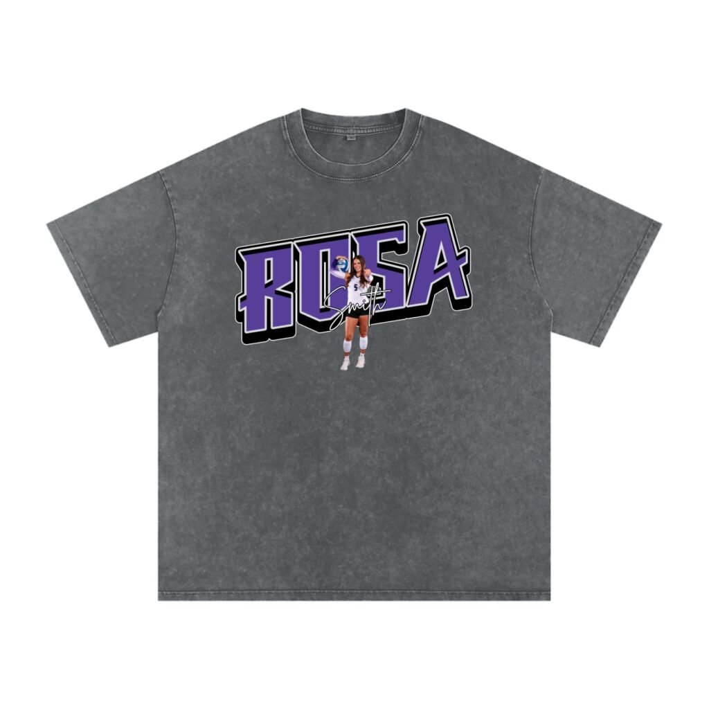 Rosa Smith Snow Washed Oversized TEE