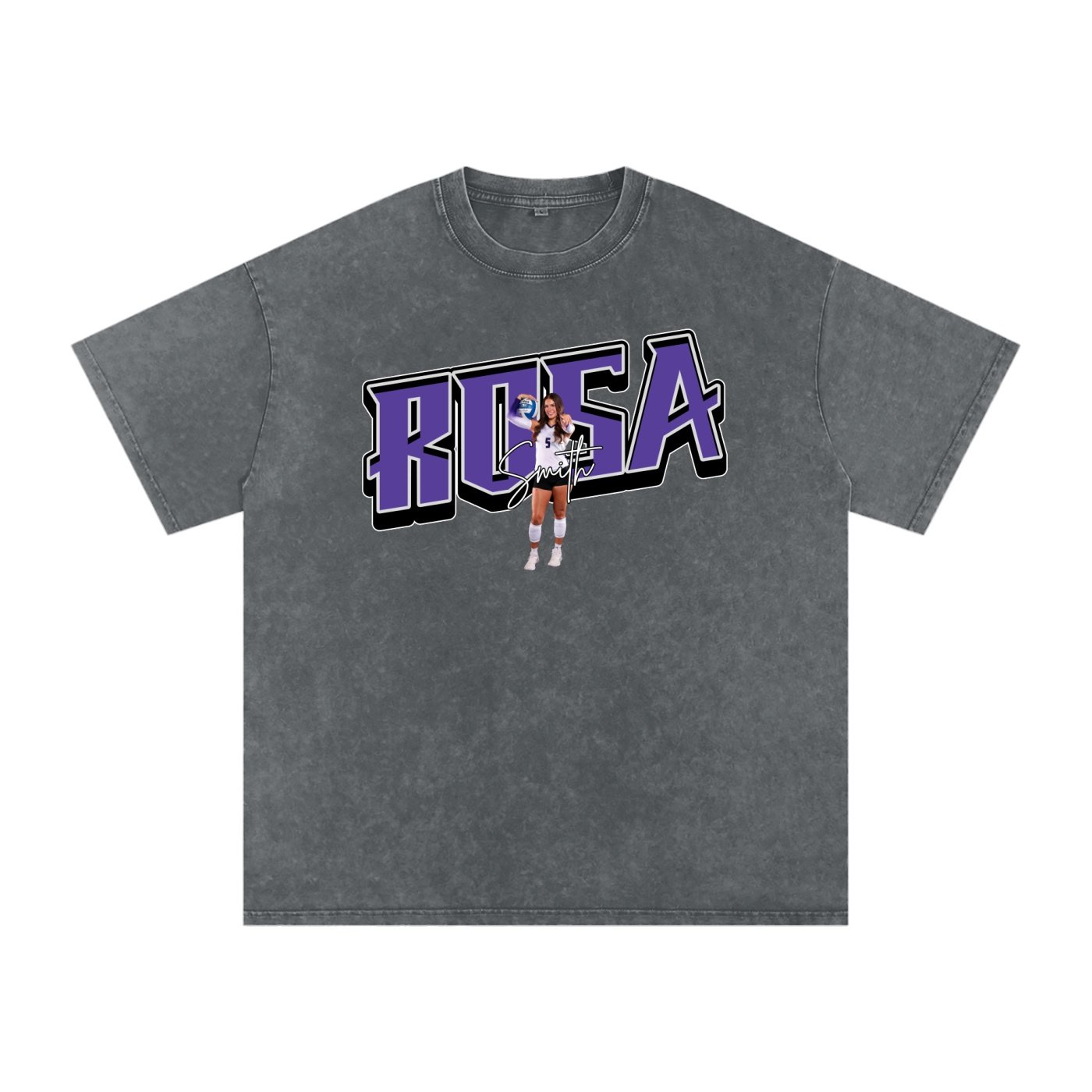 Rosa Smith Snow Washed Oversized TEE - Image 4