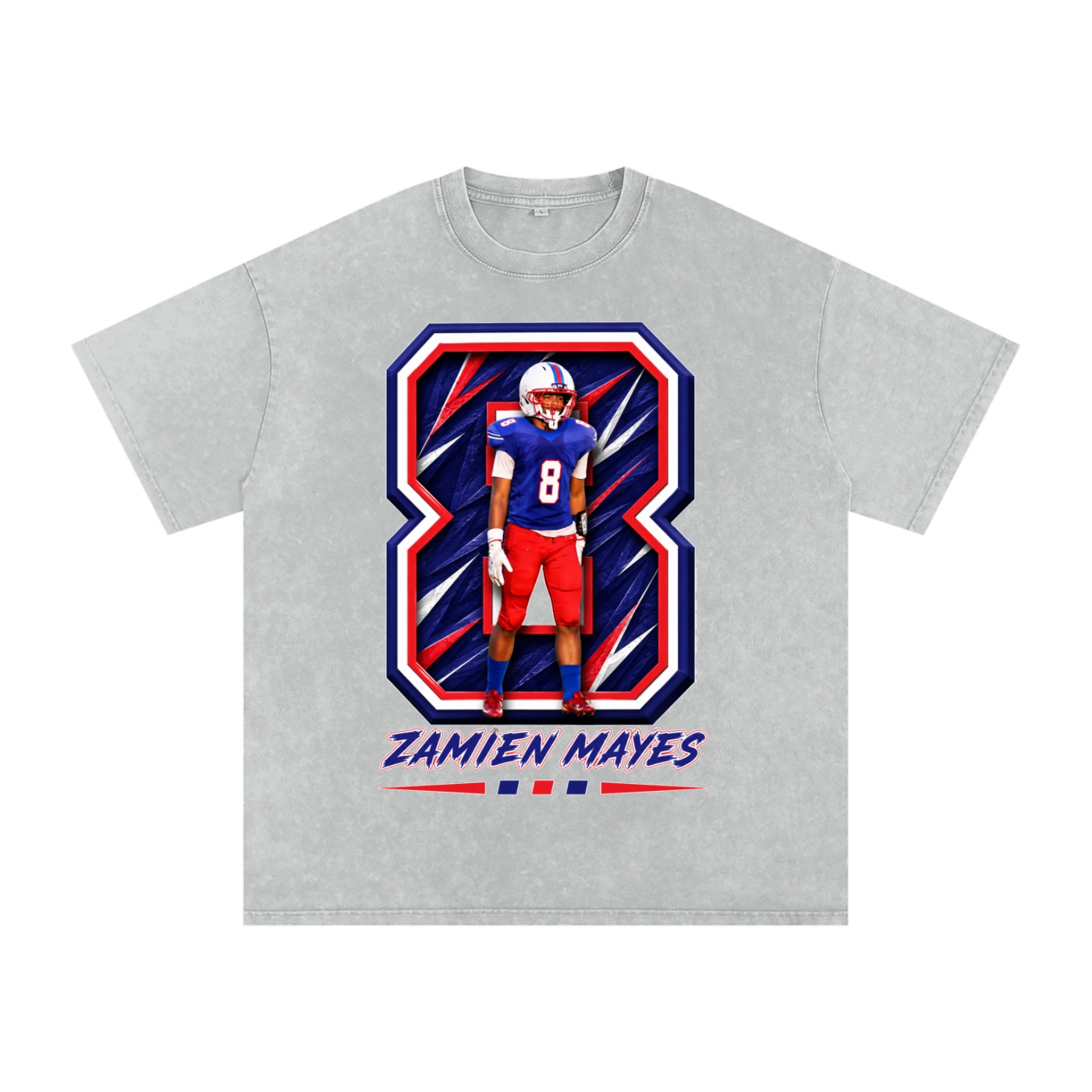 Zamien Lee Mayes Snow Washed Oversized TEE - Image 3