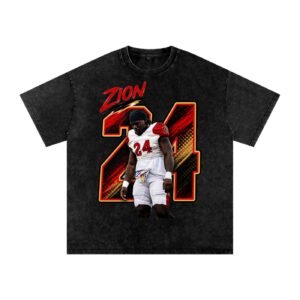 Zion Ntemi Snow Washed Oversized TEE - Image 1