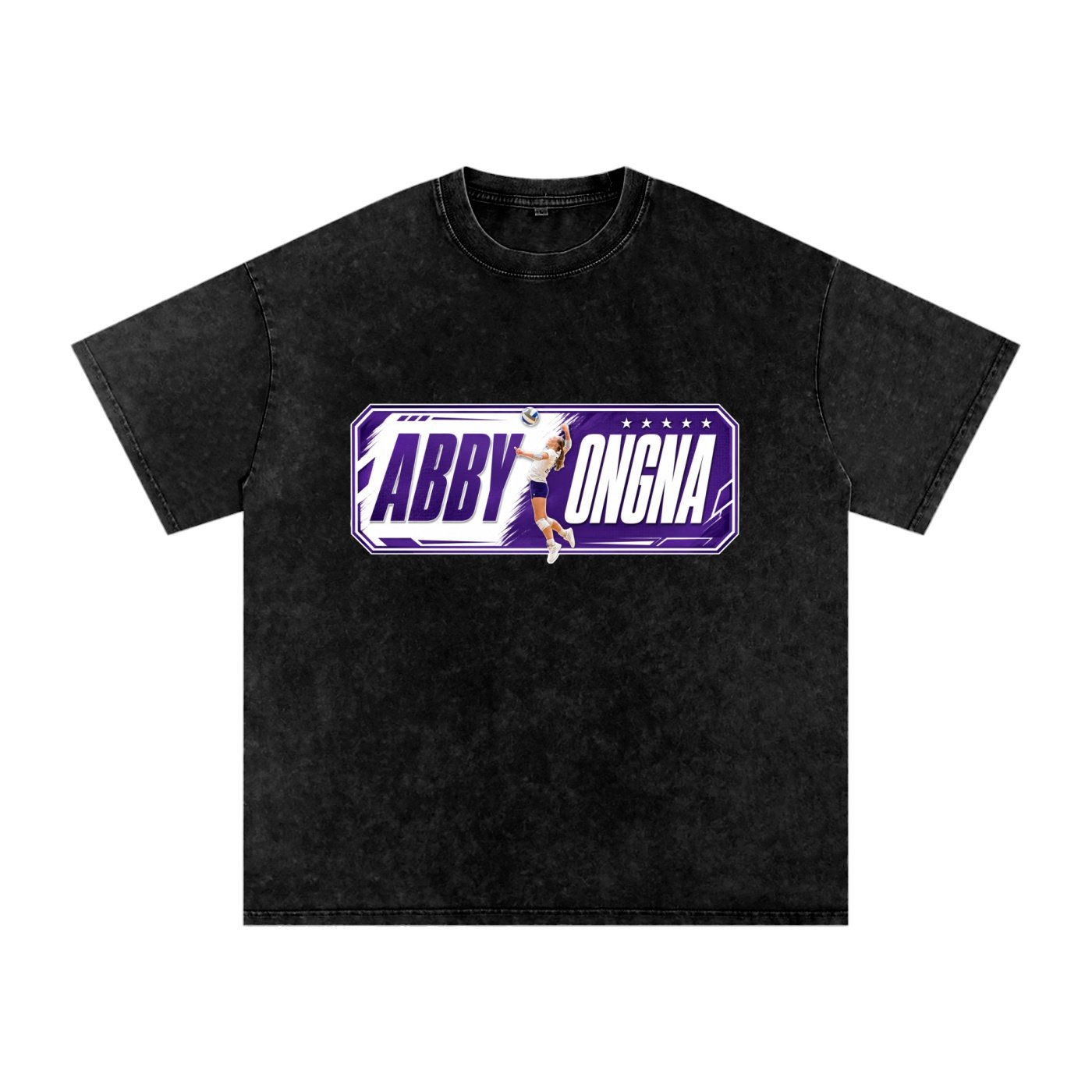 Abby Ongna Snow Washed Oversized TEE - Image 1