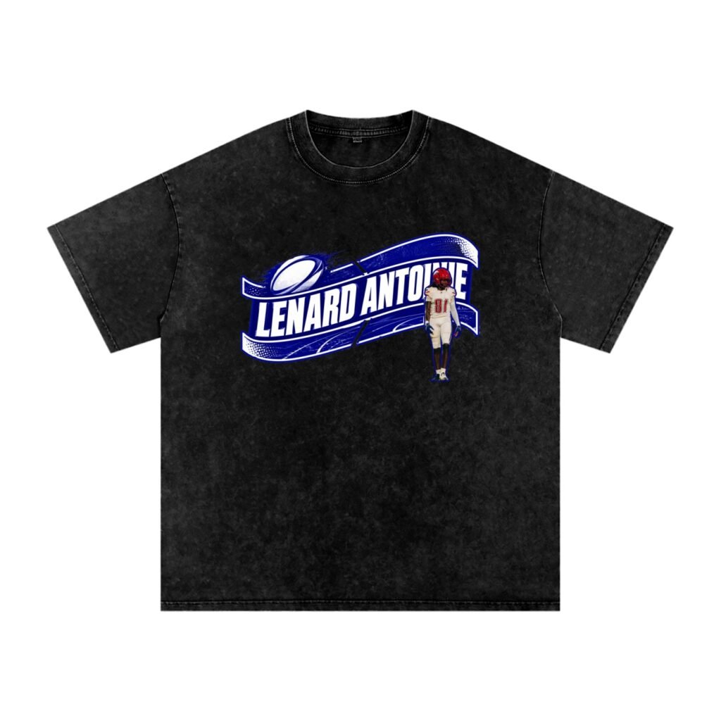 Lenard Antoine Snow Washed Oversized TEE