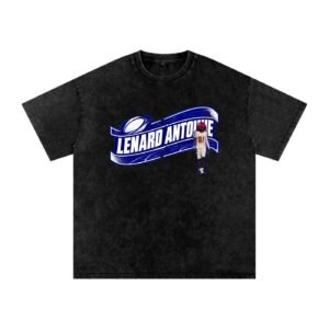Lenard Antoine Snow Washed Oversized TEE - Image 1