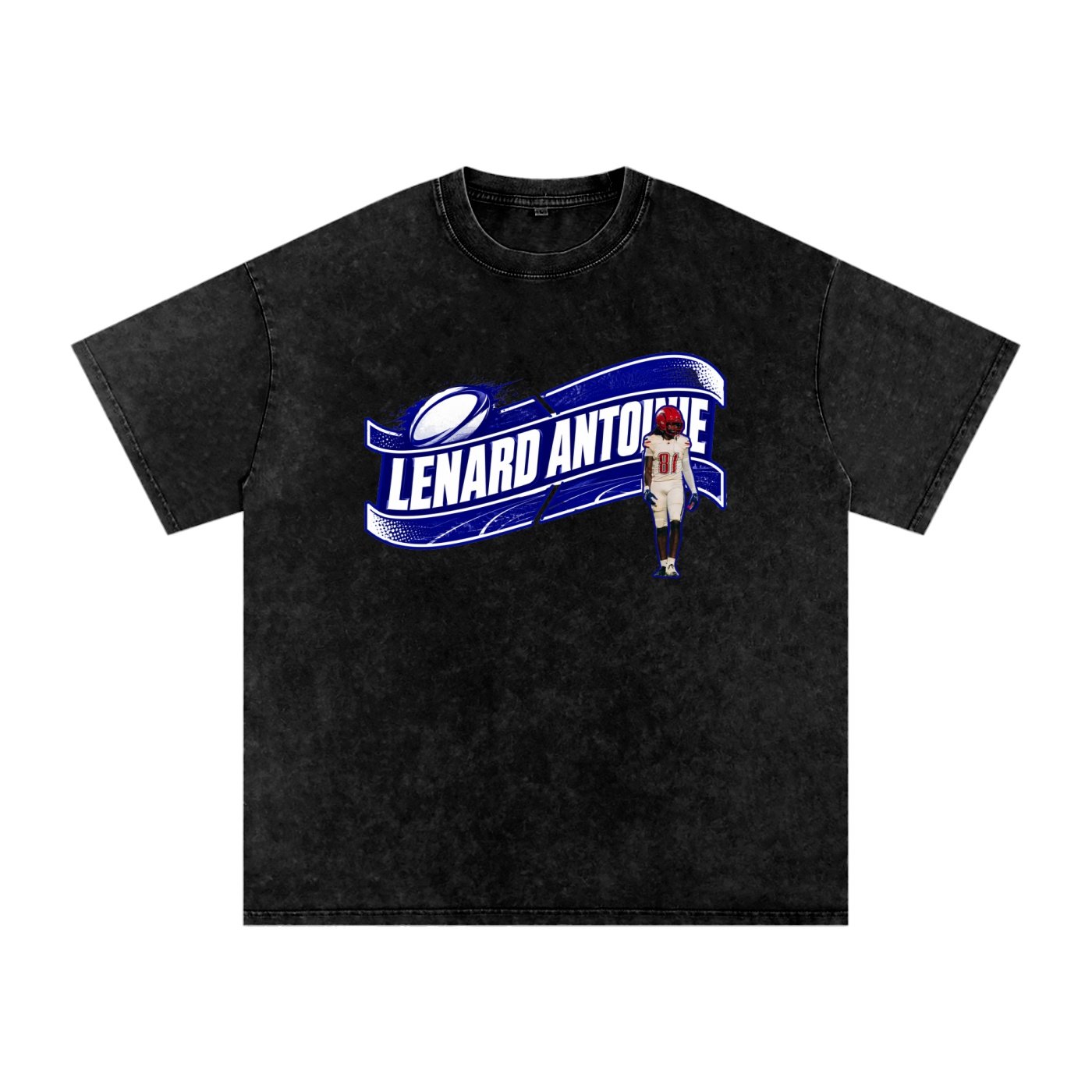 Lenard Antoine Snow Washed Oversized TEE - Image 1