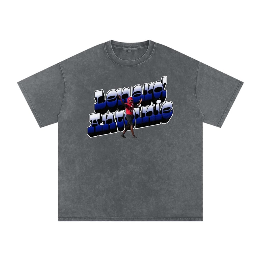 Lenard Antoine Snow Washed Oversized TEE