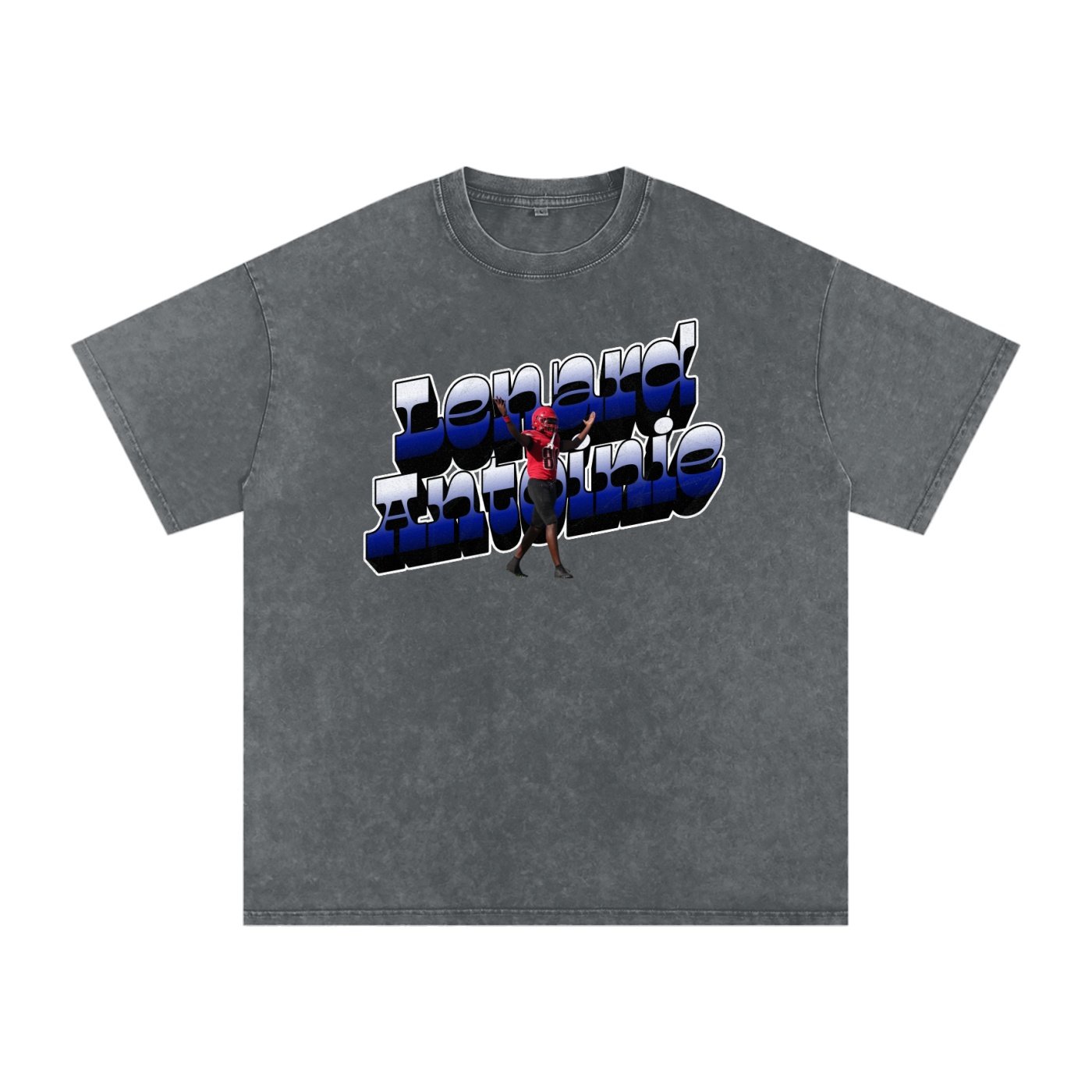 Lenard Antoine Snow Washed Oversized TEE - Image 4