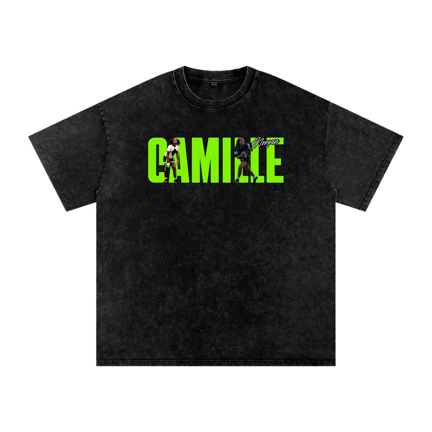 Camille Morgan Snow Washed Oversized TEE - Image 1