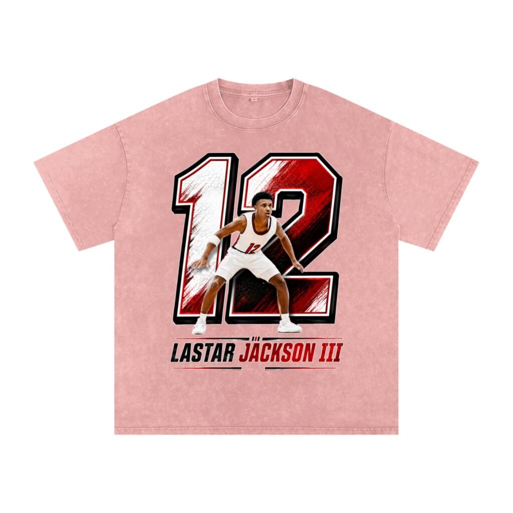 LaStar Jackson III Snow Washed Oversized TEE
