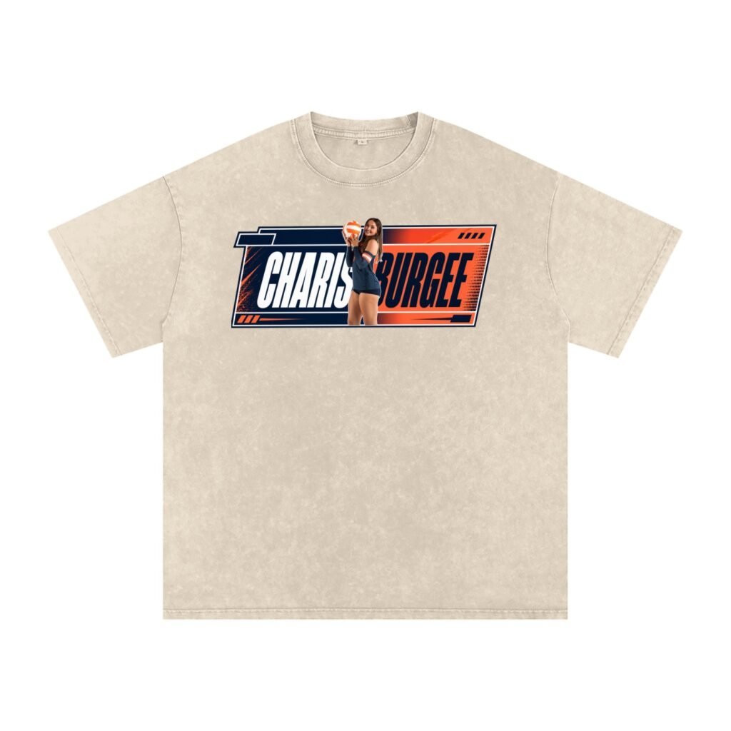 Charis Burge Snow Washed Oversized TEE