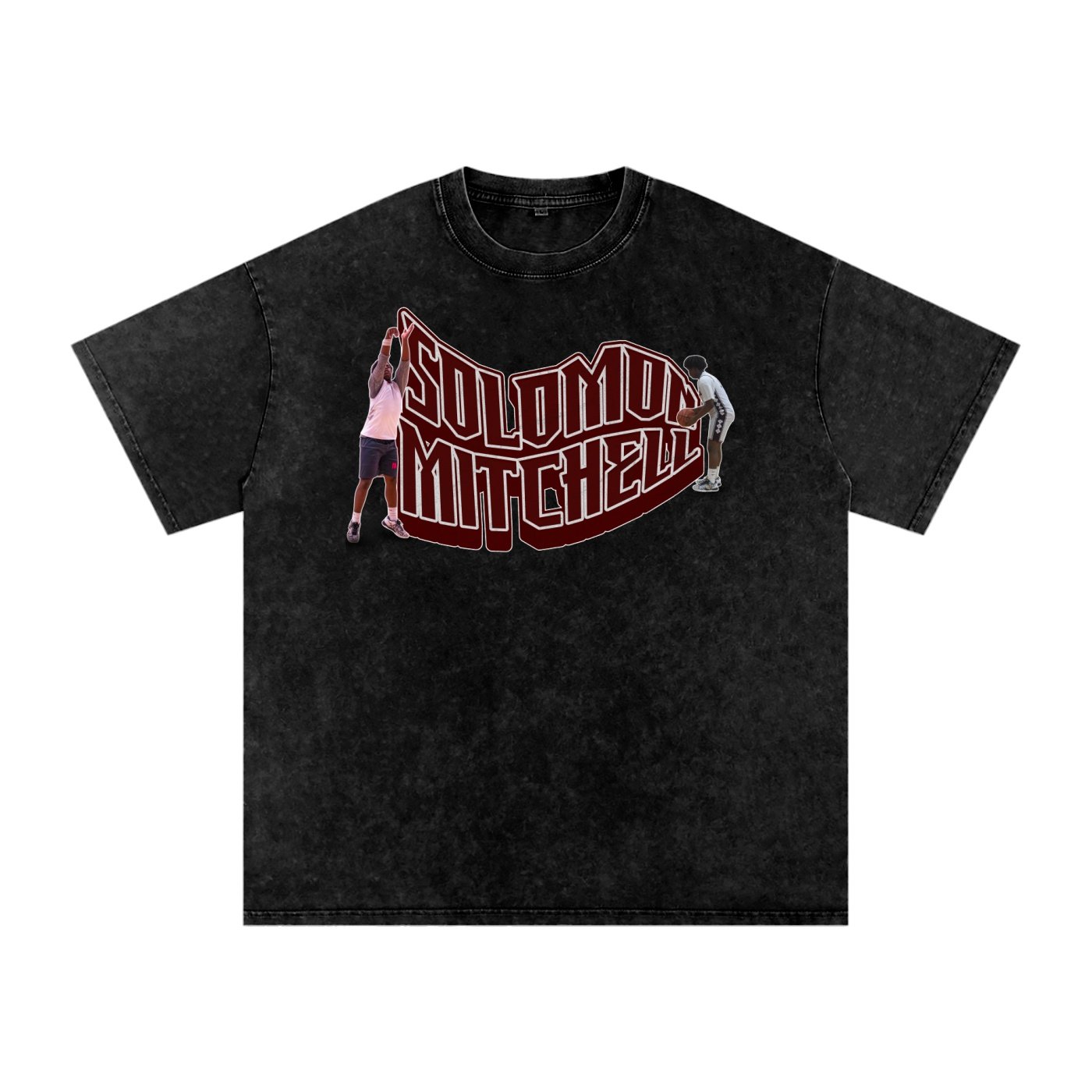 Solomon Mitchell Snow Washed Oversized TEE - Image 1