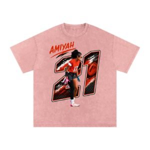 Amiyah Dunn Snow Washed Oversized TEE - Image 5