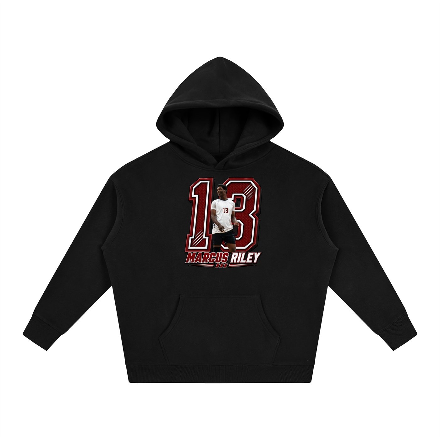 Marcus Riley Oversize Fleeced Hoodie - Image 1