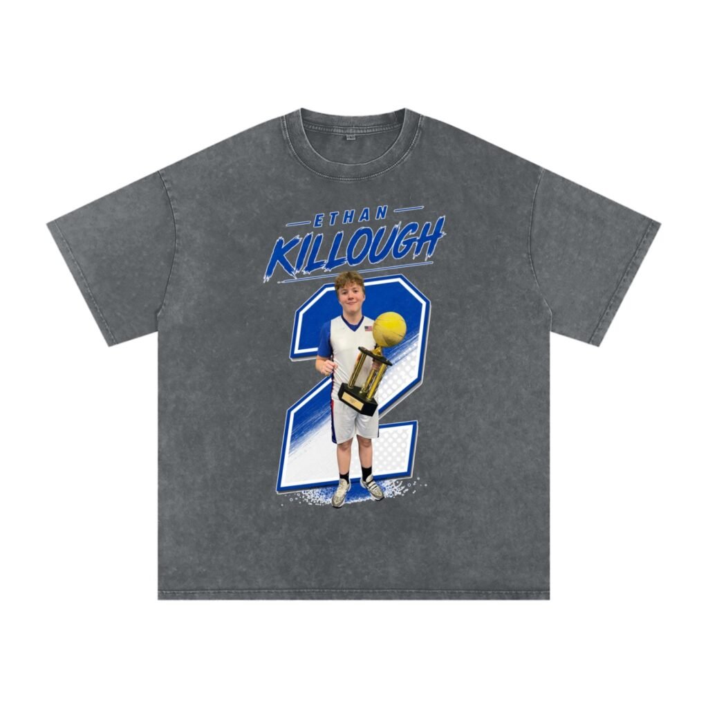 Ethan killough Snow Washed Oversized TEE