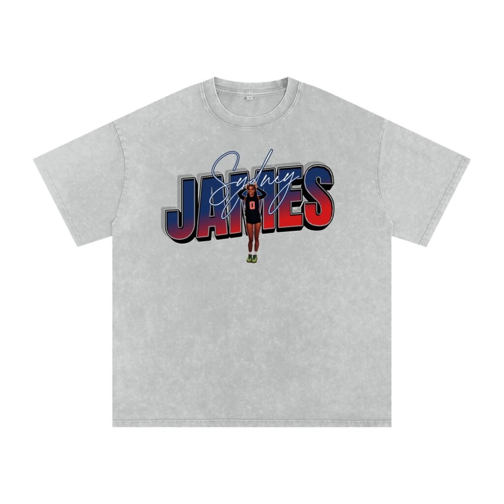 Sydney James Snow Washed Oversized TEE
