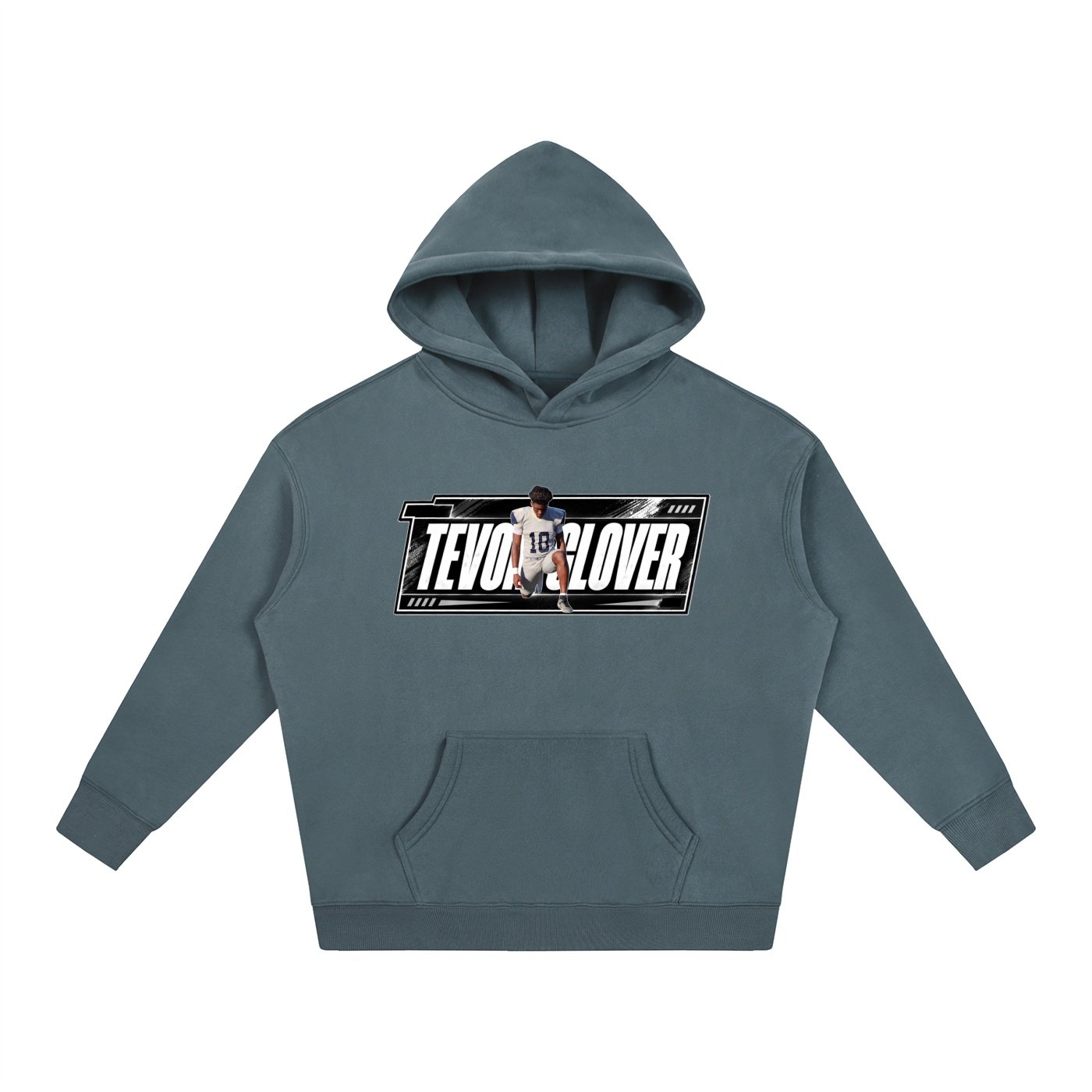 Tevon glover Oversize Fleeced Hoodie - Image 4