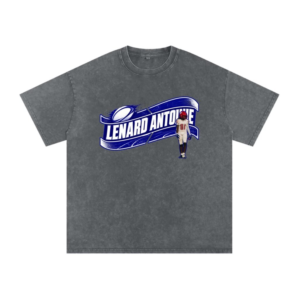 Lenard Antoine Snow Washed Oversized TEE