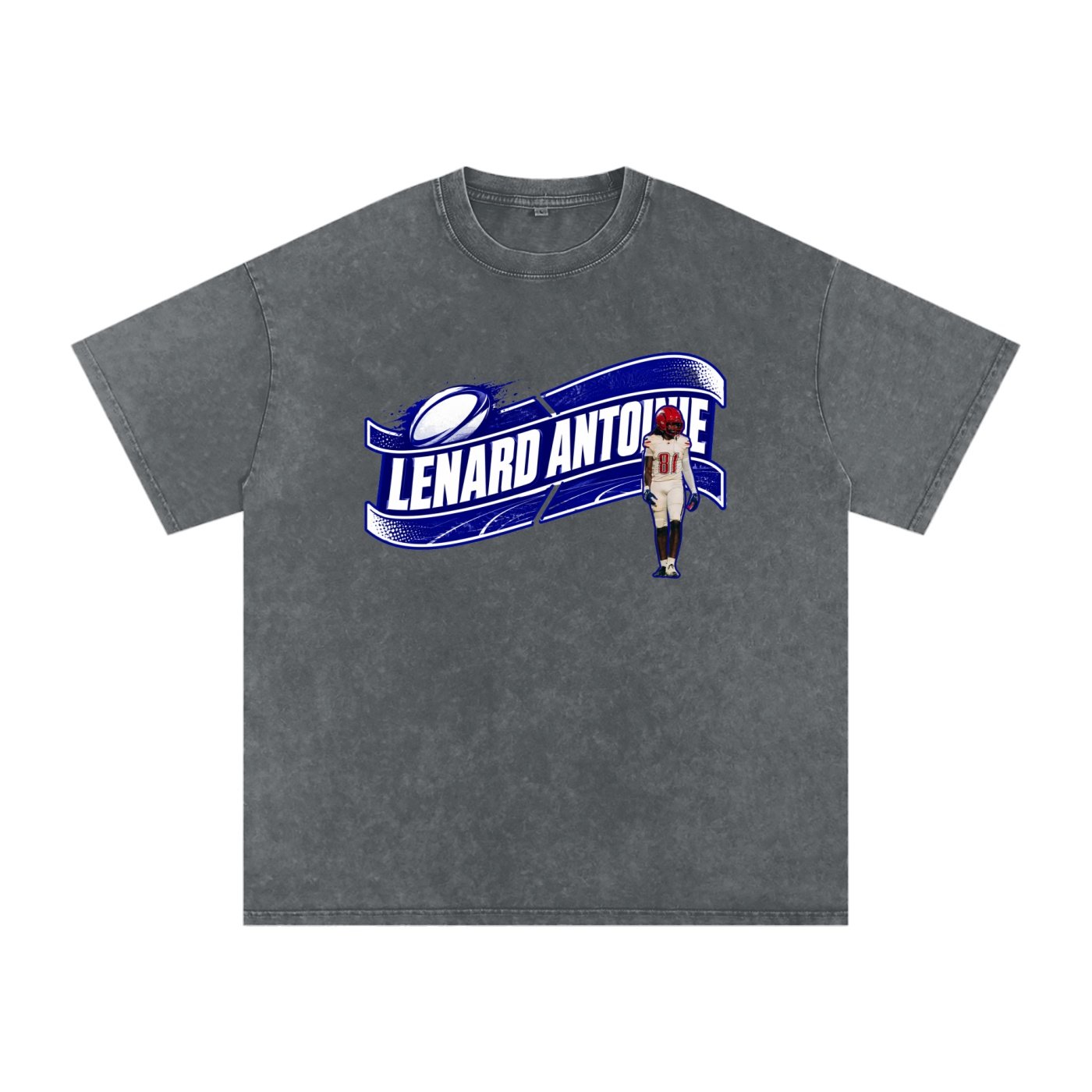 Lenard Antoine Snow Washed Oversized TEE - Image 4