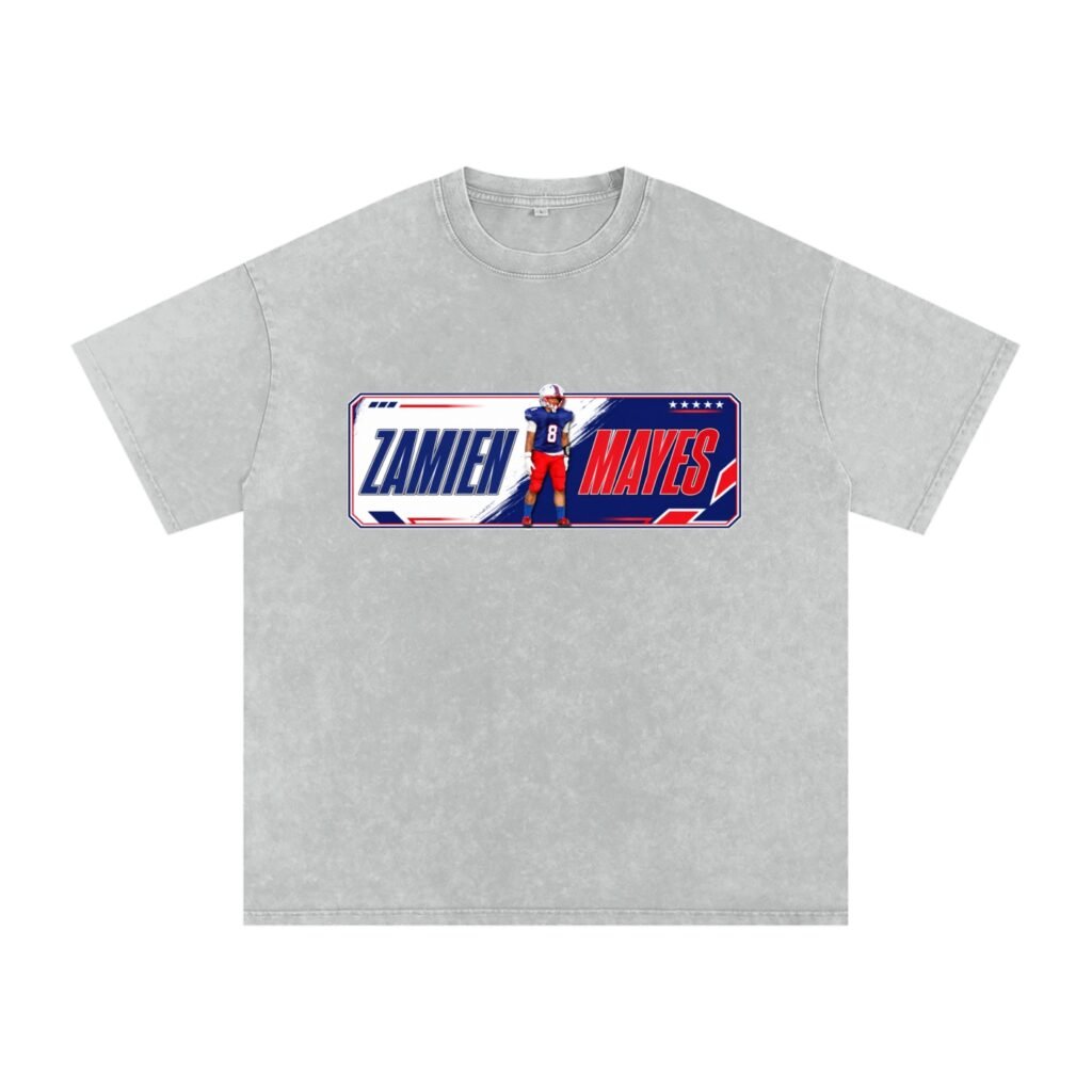 Zamien Lee Mayes Snow Washed Oversized TEE