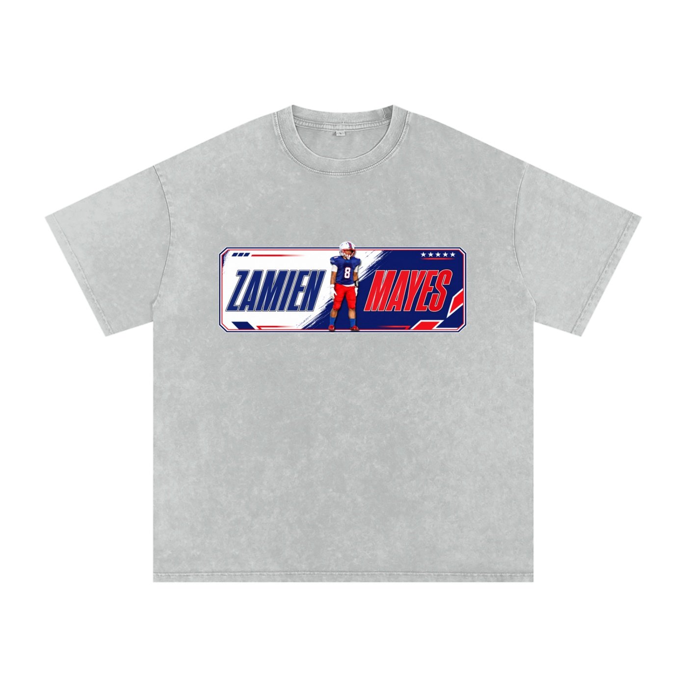 Zamien Lee Mayes Snow Washed Oversized TEE - Image 3
