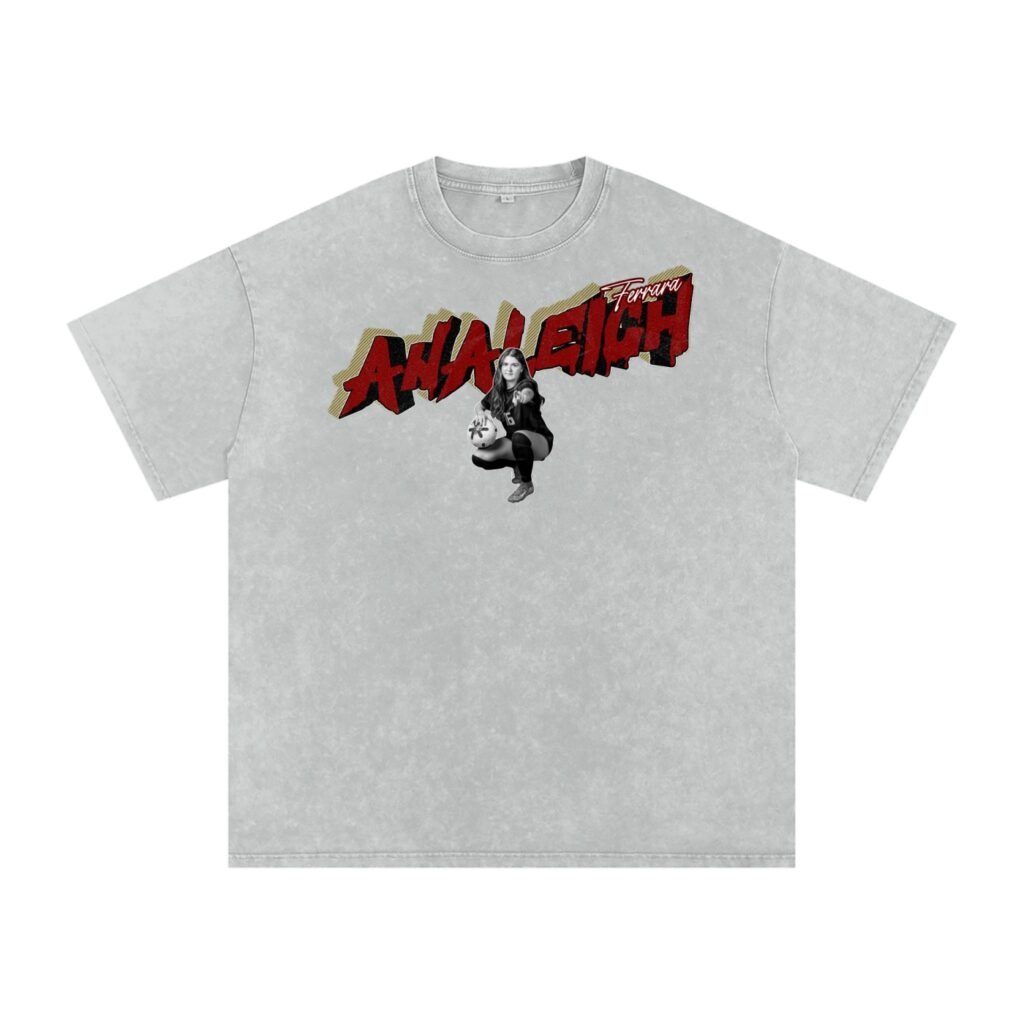 Analeigh Ferrara Snow Washed Oversized TEE