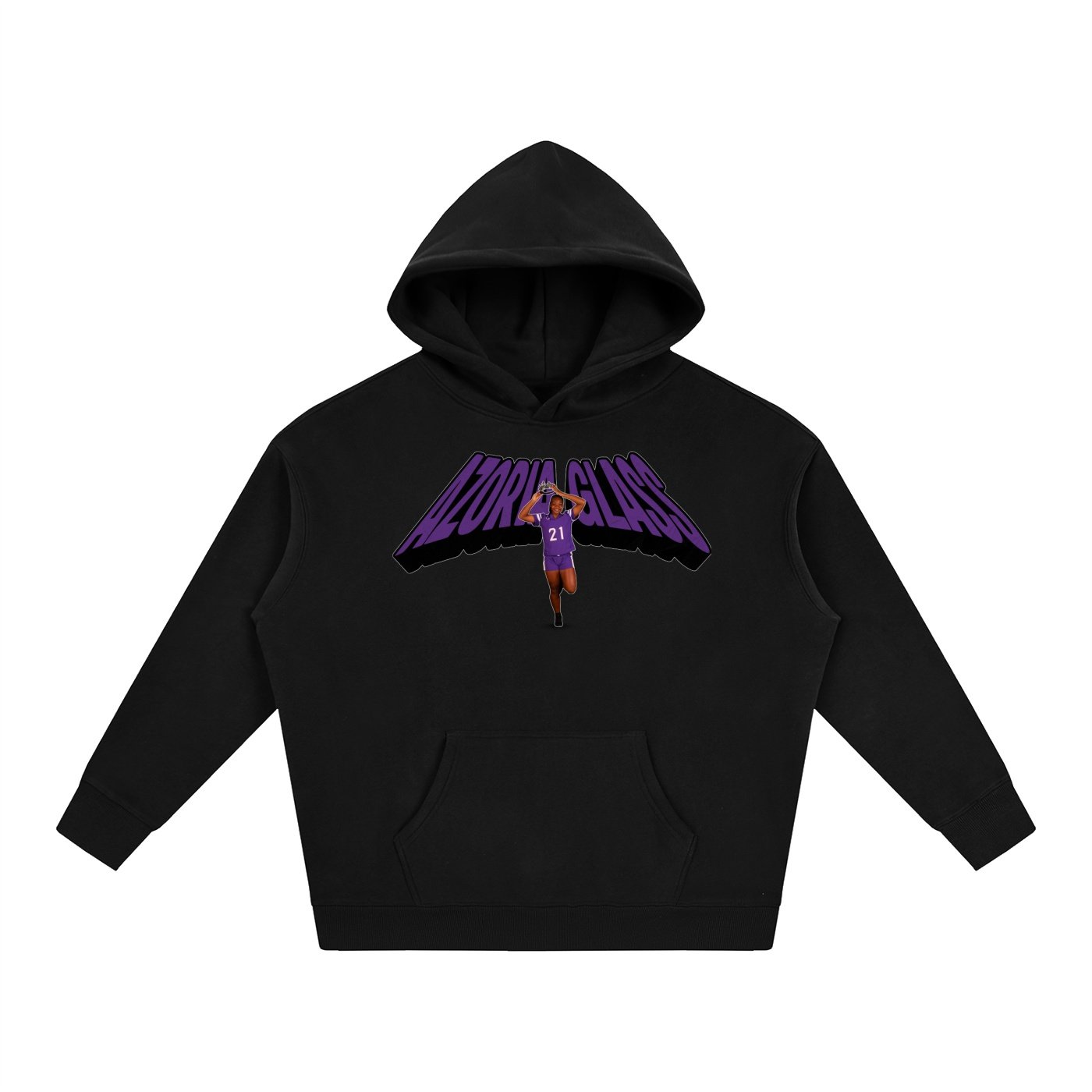 Azoria Glass Oversize Fleeced Hoodie - Image 1