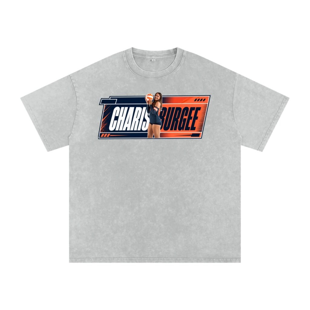Charis Burge Snow Washed Oversized TEE
