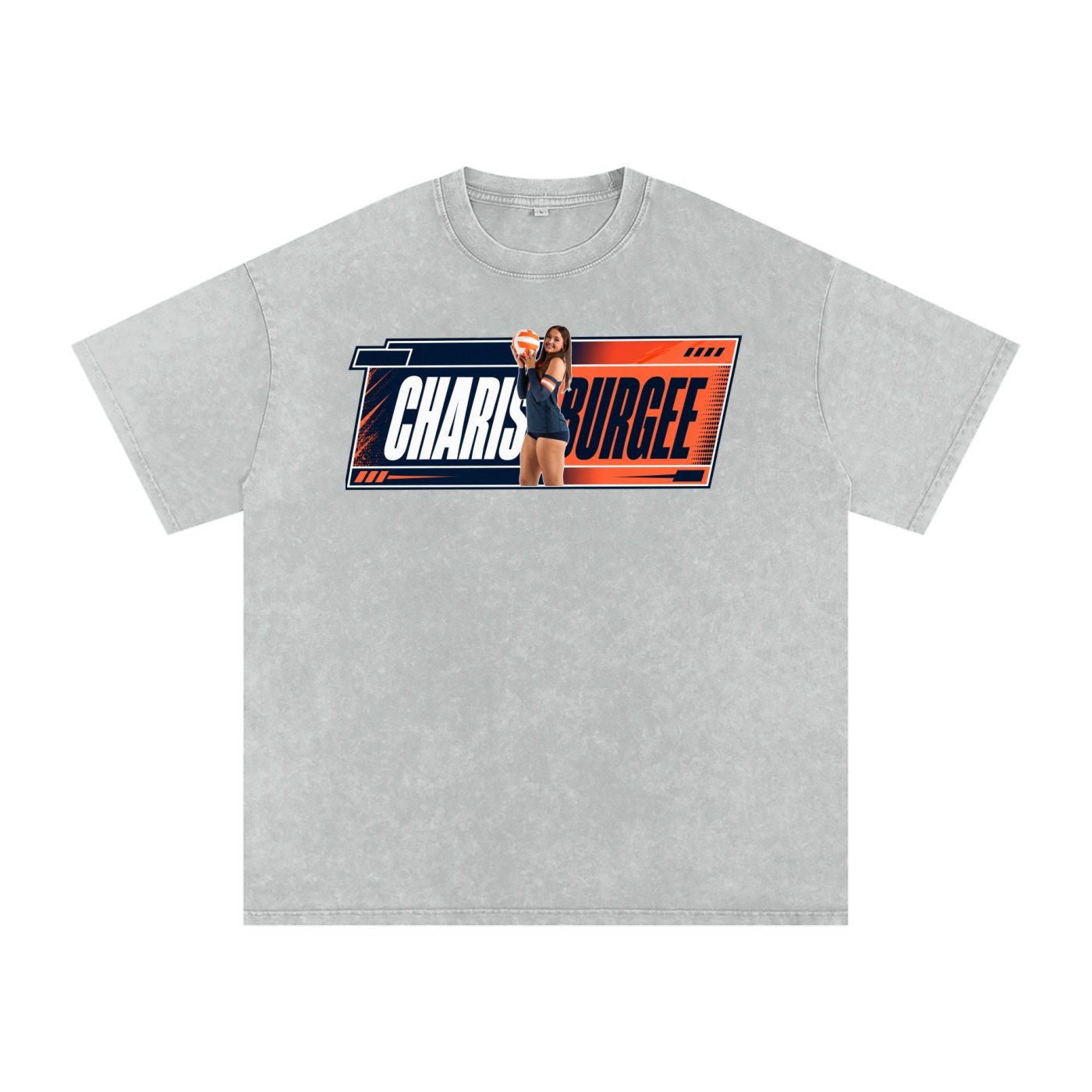 Charis Burge Snow Washed Oversized TEE - Image 2