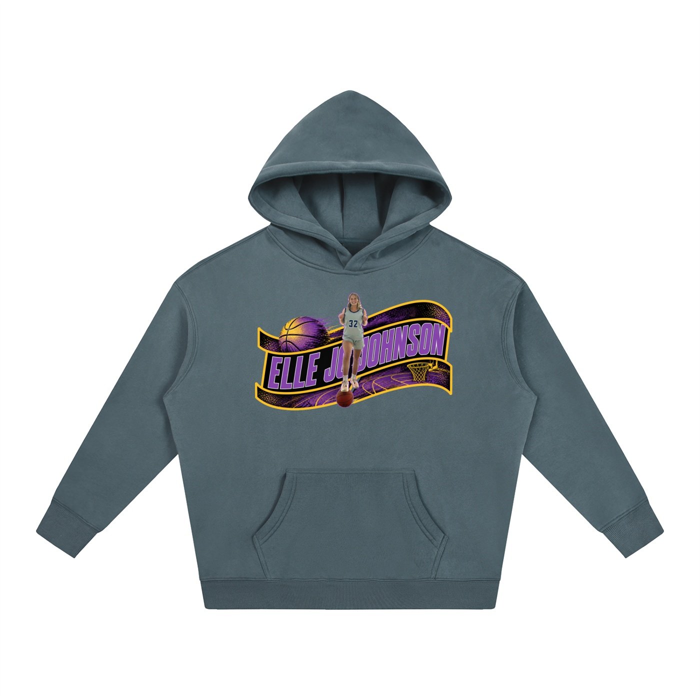Elle Jo Johnson Oversize Fleeced Hoodie - Image 4