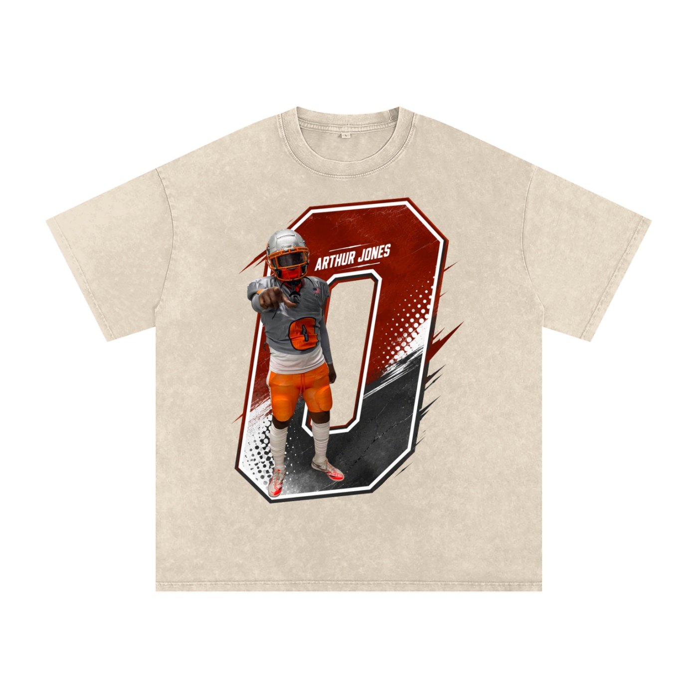 Arthur Seatbelt Jones  Snow Washed Oversized TEE - Image 2