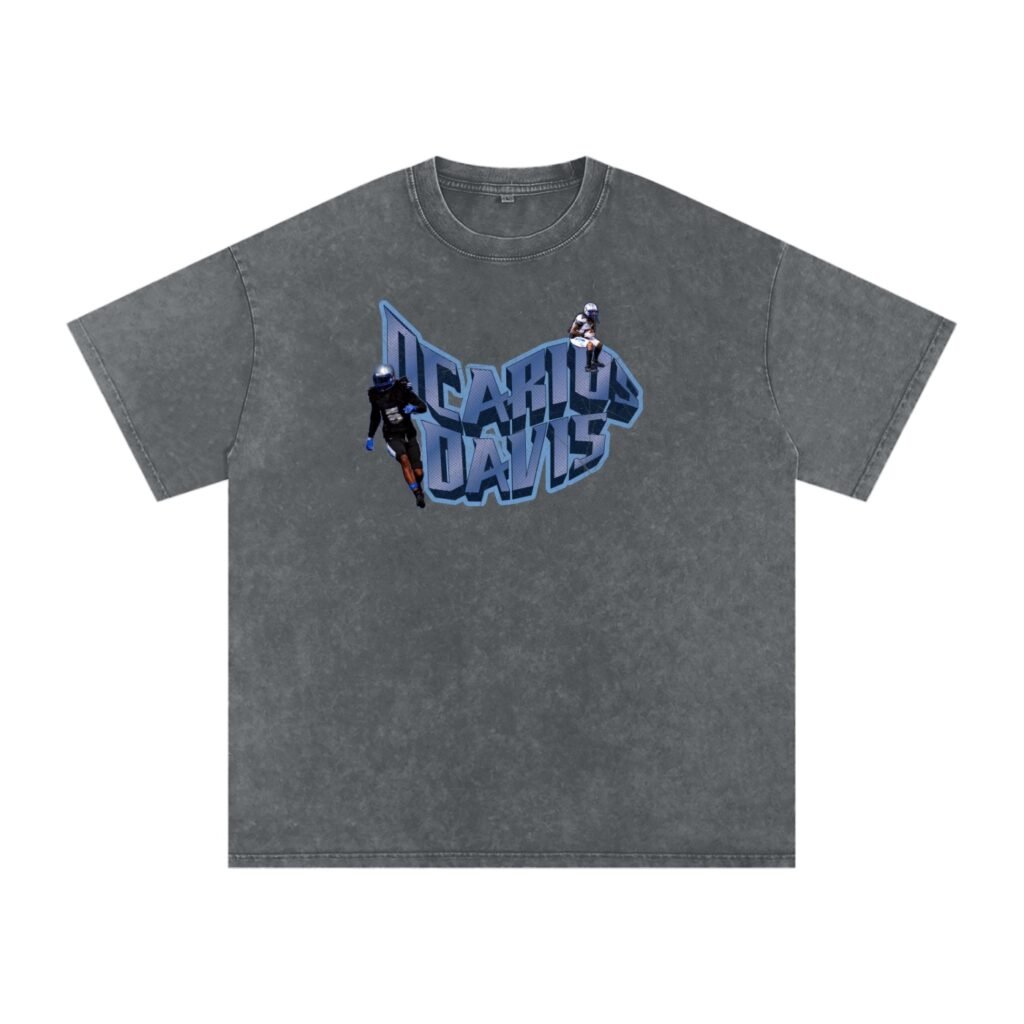 Dcarius Davis Snow Washed Oversized TEE