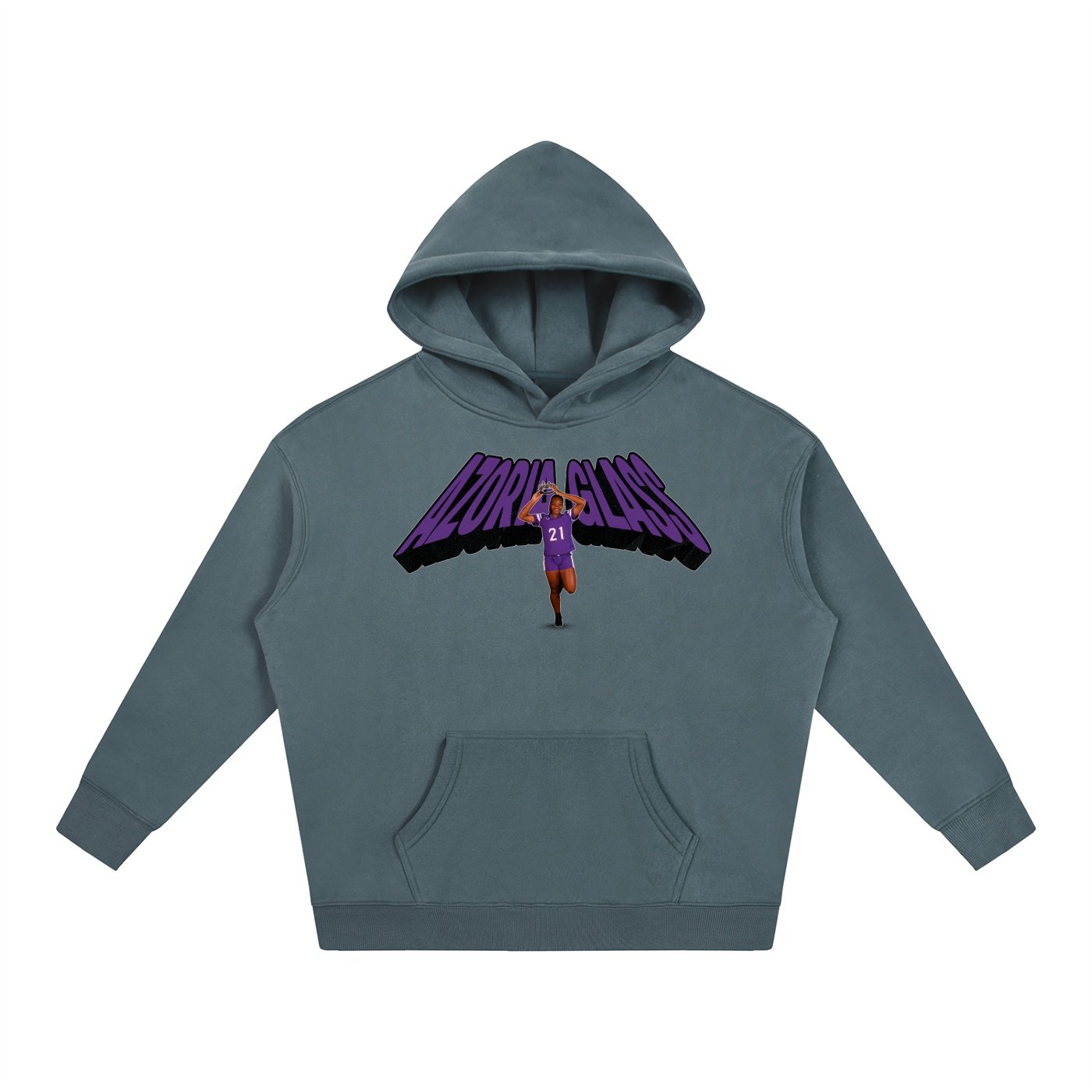 Azoria Glass Oversize Fleeced Hoodie - Image 4