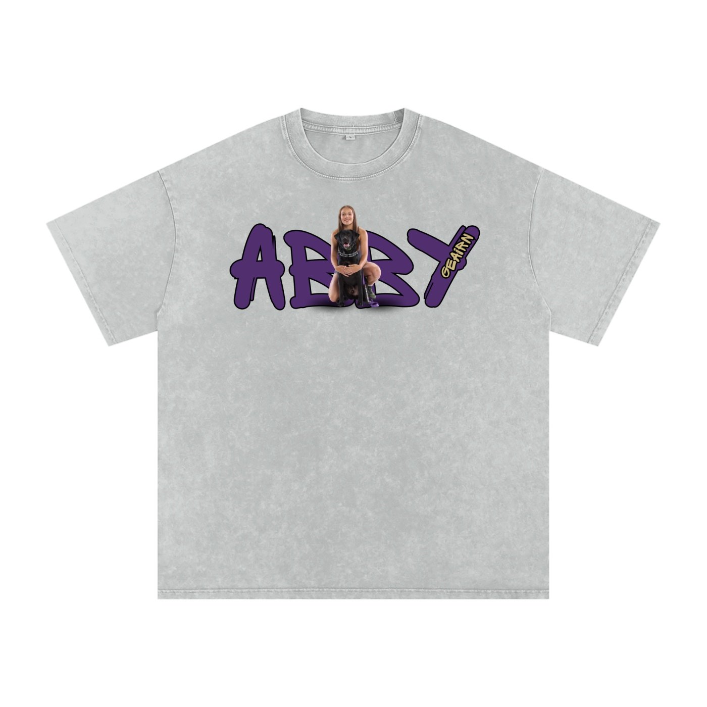 Abby Geairn Snow Washed Oversized TEE - Image 3