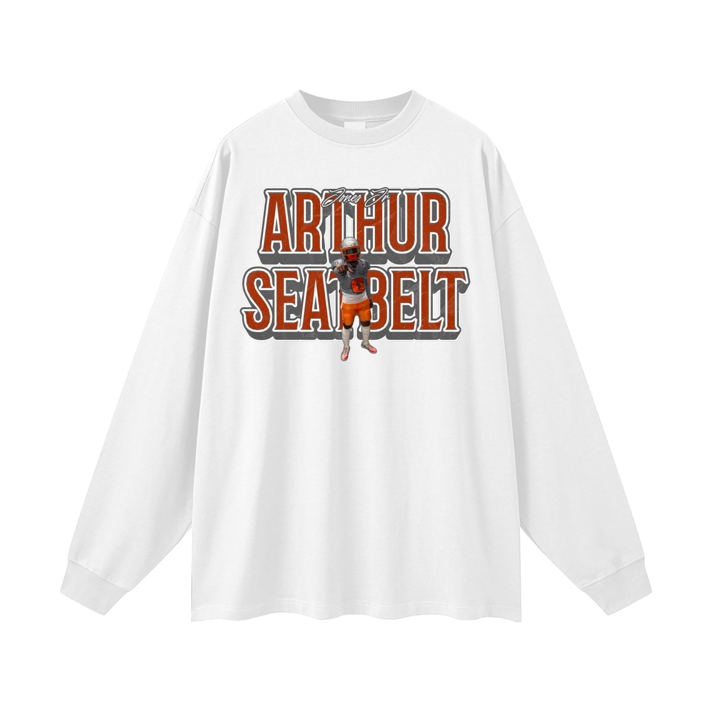 Arthur Seatbelt Jones Unisex Long Sleeve T-Shirt - Image 2