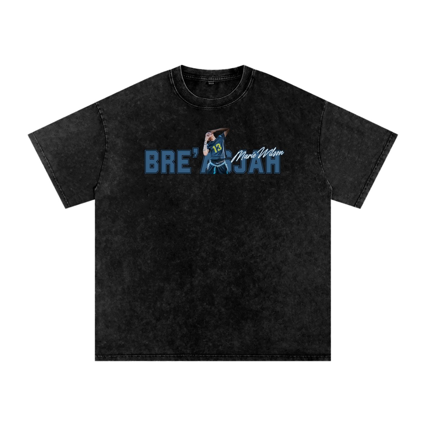 Bre'asjah Snow Washed Oversized TEE - Image 1