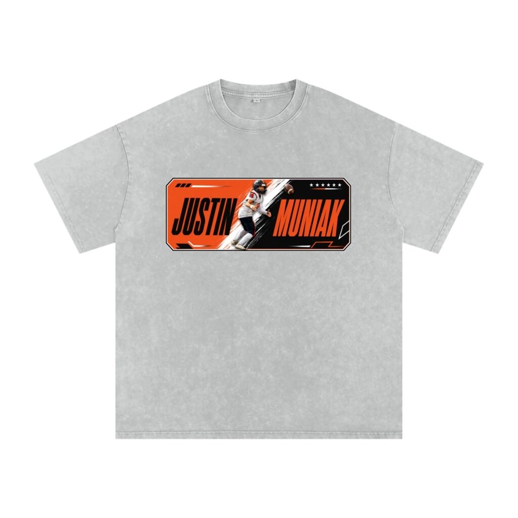 Justin Muniak Snow Washed Oversized TEE