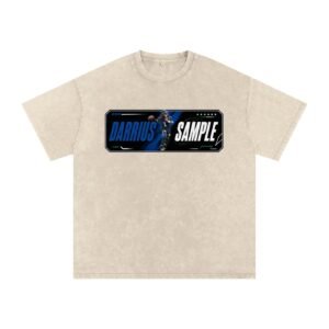 Darrius Sample Snow Washed Oversized TEE - Image 2