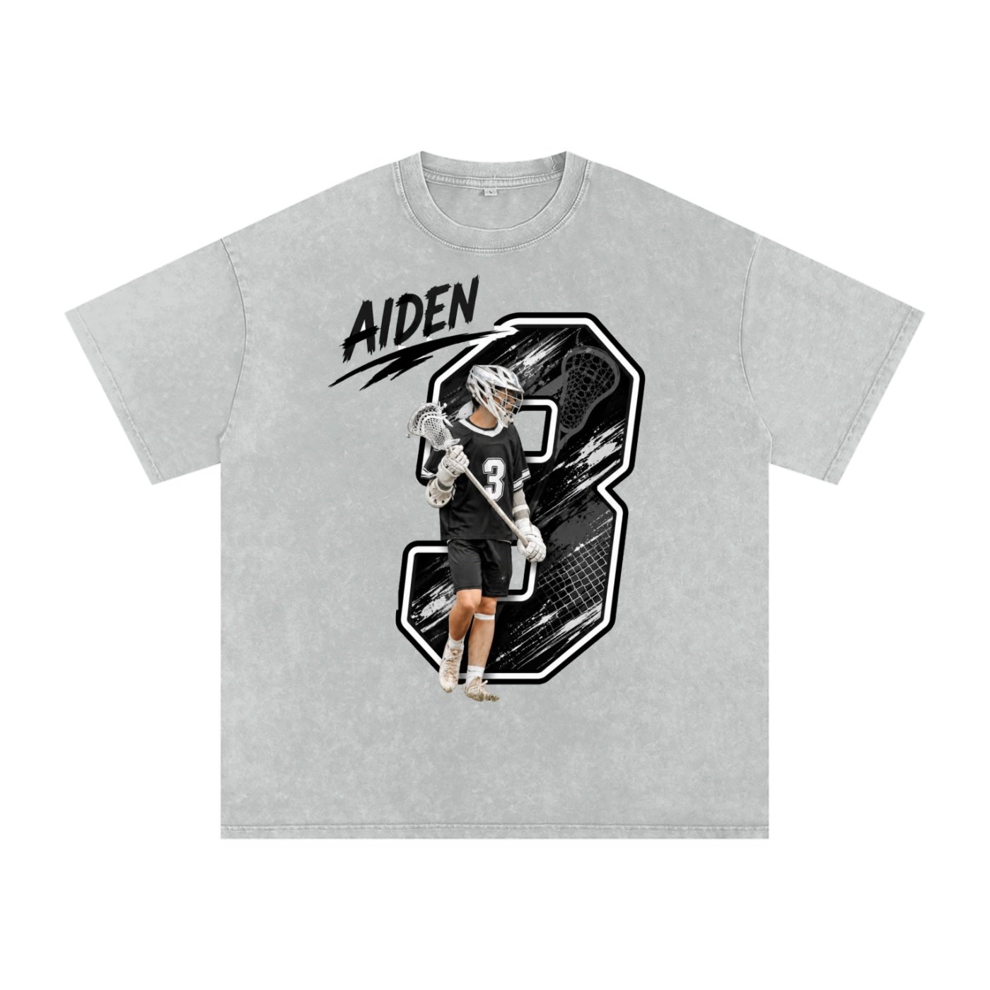 Aiden Kelley Snow Washed Oversized TEE - Image 2