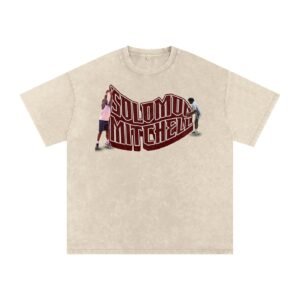 Solomon Mitchell Snow Washed Oversized TEE - Image 2