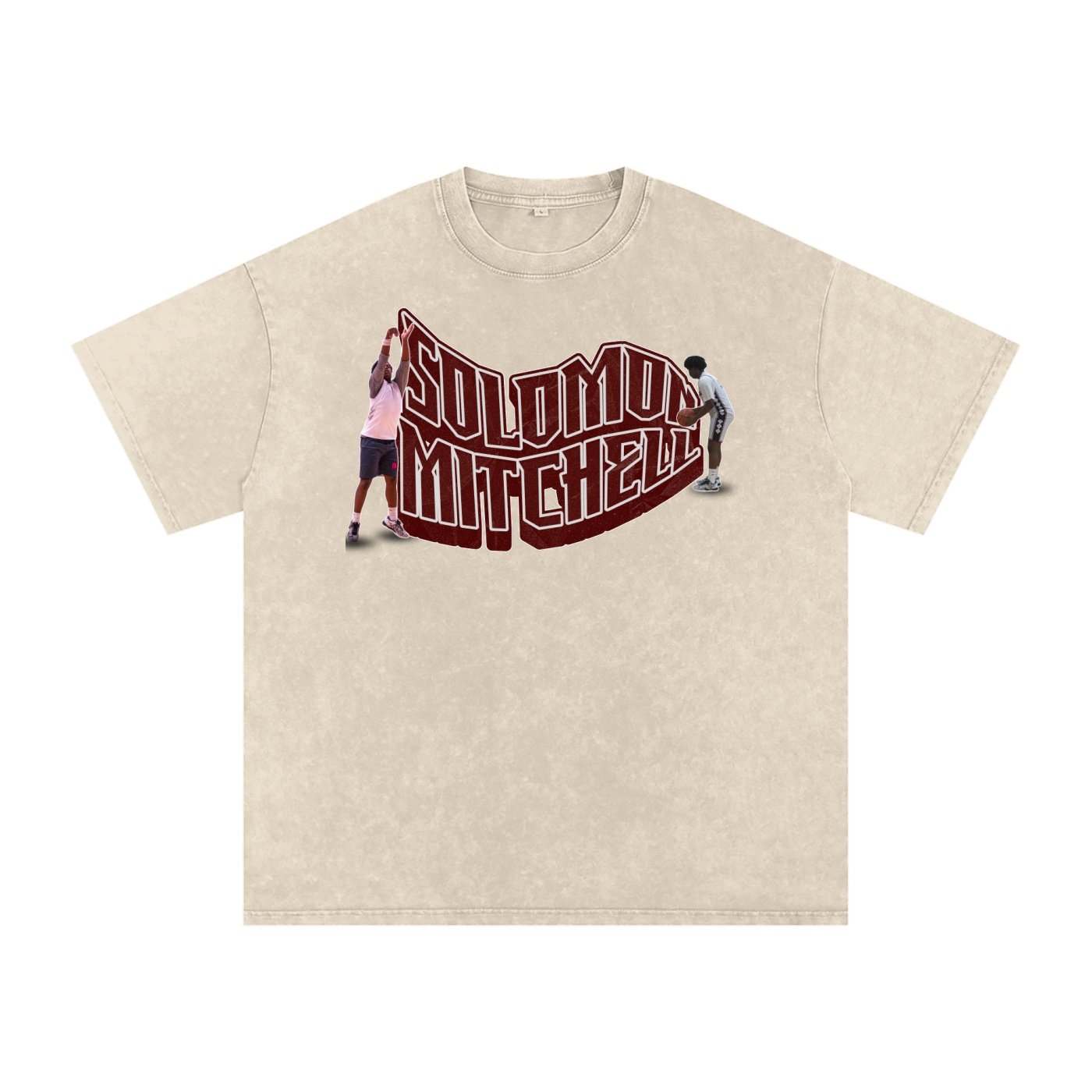 Solomon Mitchell Snow Washed Oversized TEE - Image 2