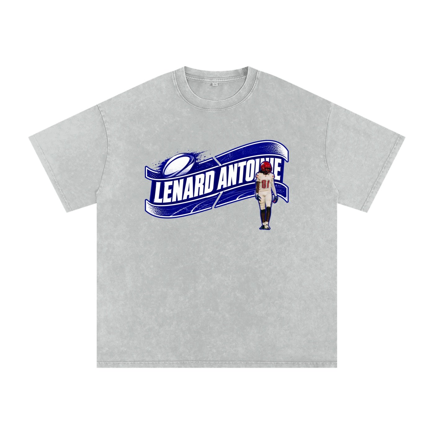 Lenard Antoine Snow Washed Oversized TEE - Image 3