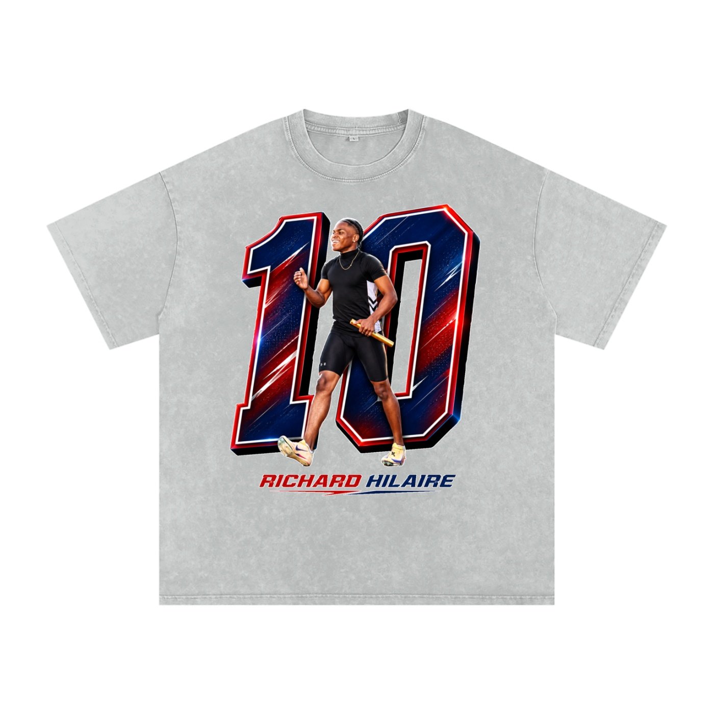 Richard Hilaire Snow Washed Oversized TEE - Image 3