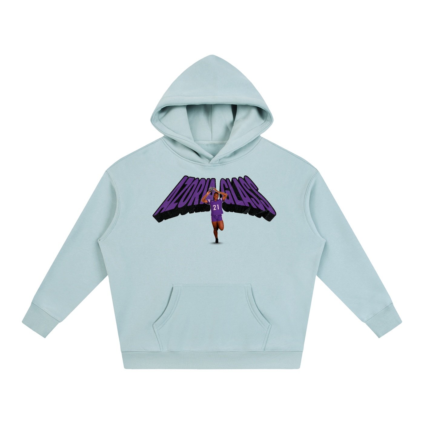 Azoria Glass Oversize Fleeced Hoodie - Image 3