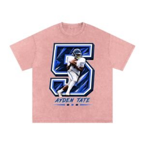 Ayden Tate Snow Washed Oversized TEE - Image 5