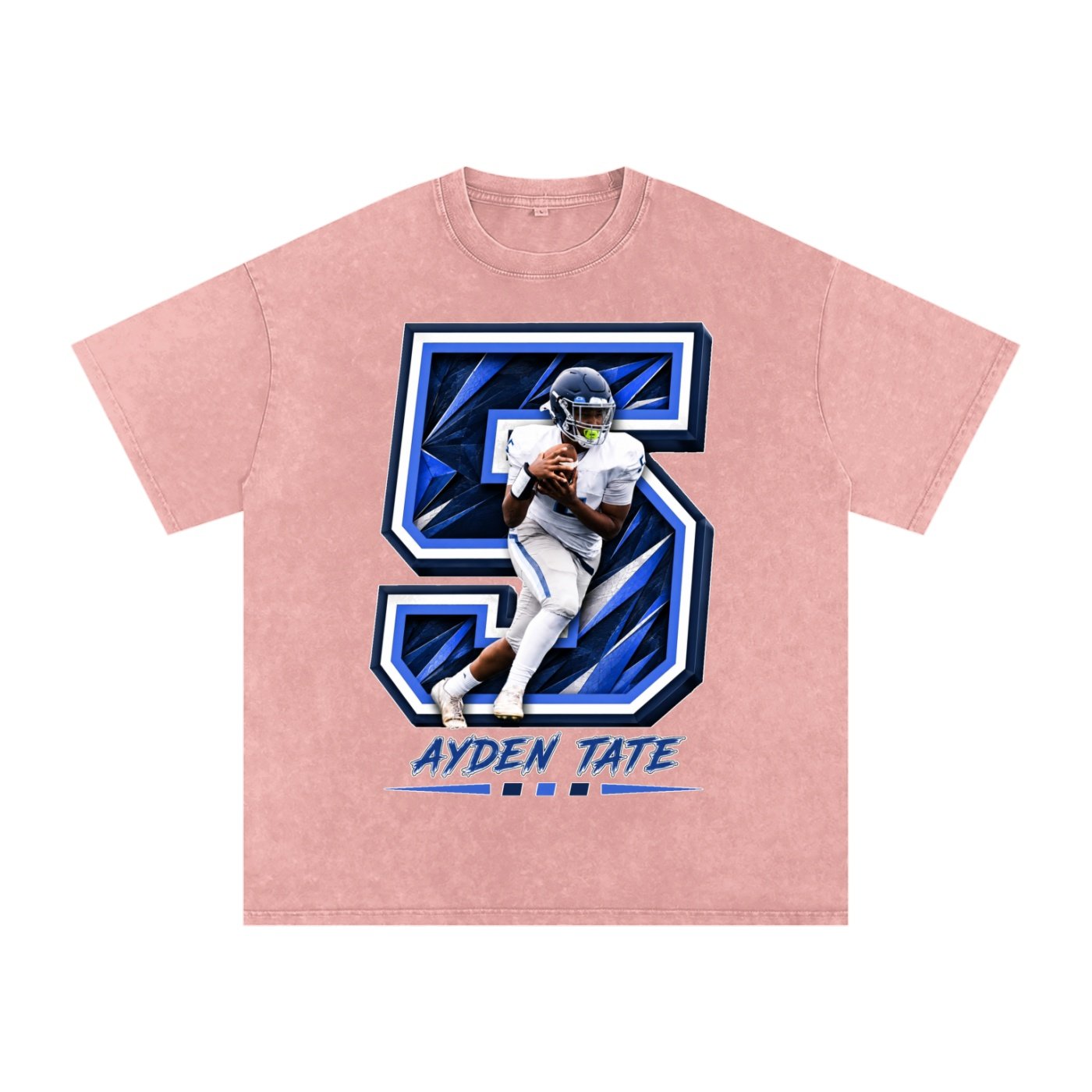 Ayden Tate Snow Washed Oversized TEE - Image 5
